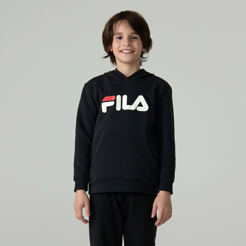 Casaco com Capuz Fila Letter Fun Infantil