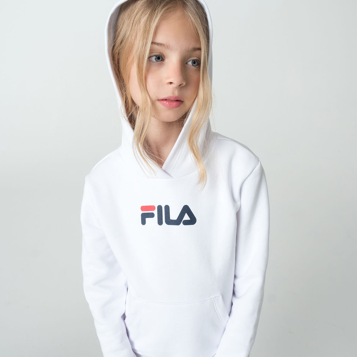 Casaco com Capuz Fila Letter Infantil