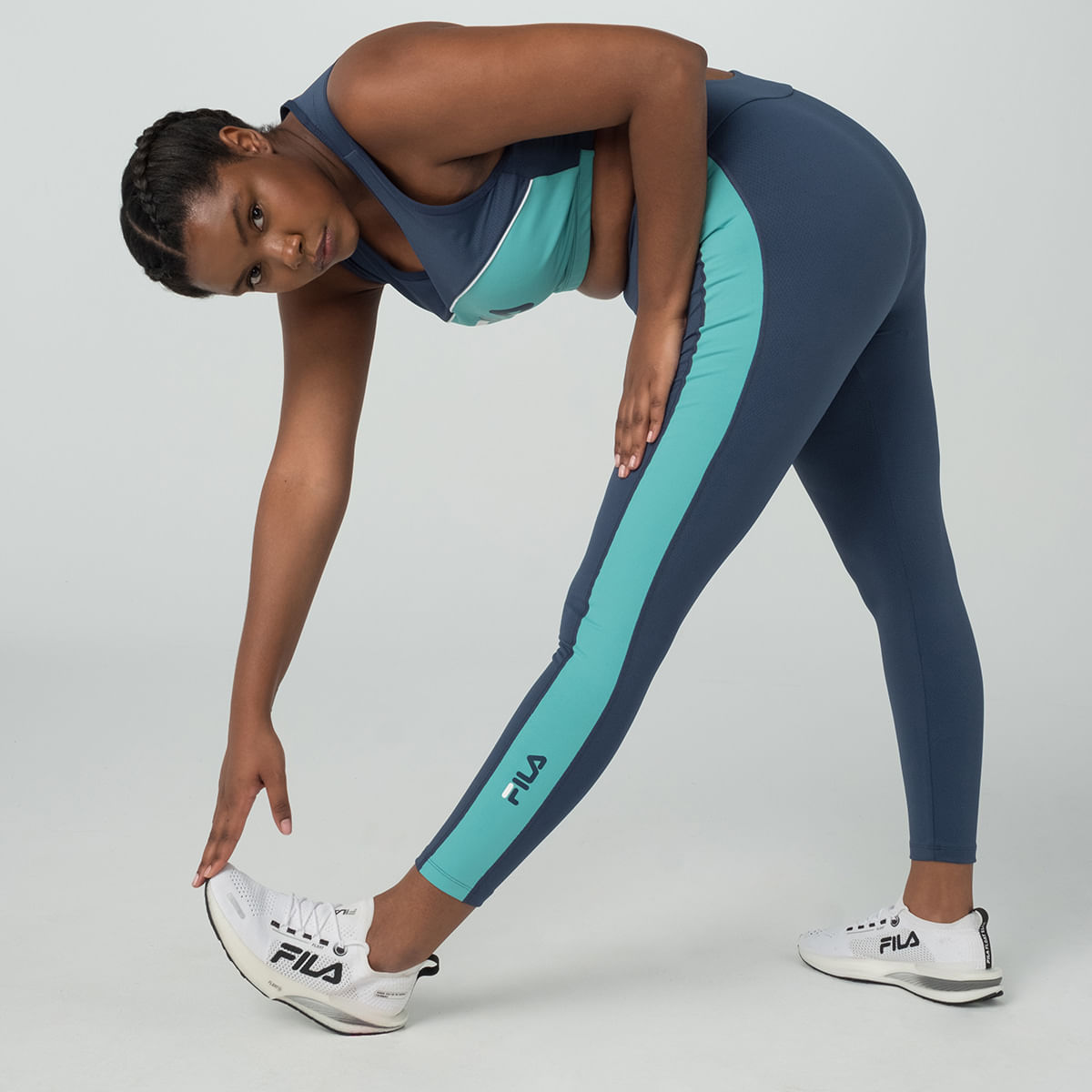 Legging Fila Letter Fit Plus Feminina