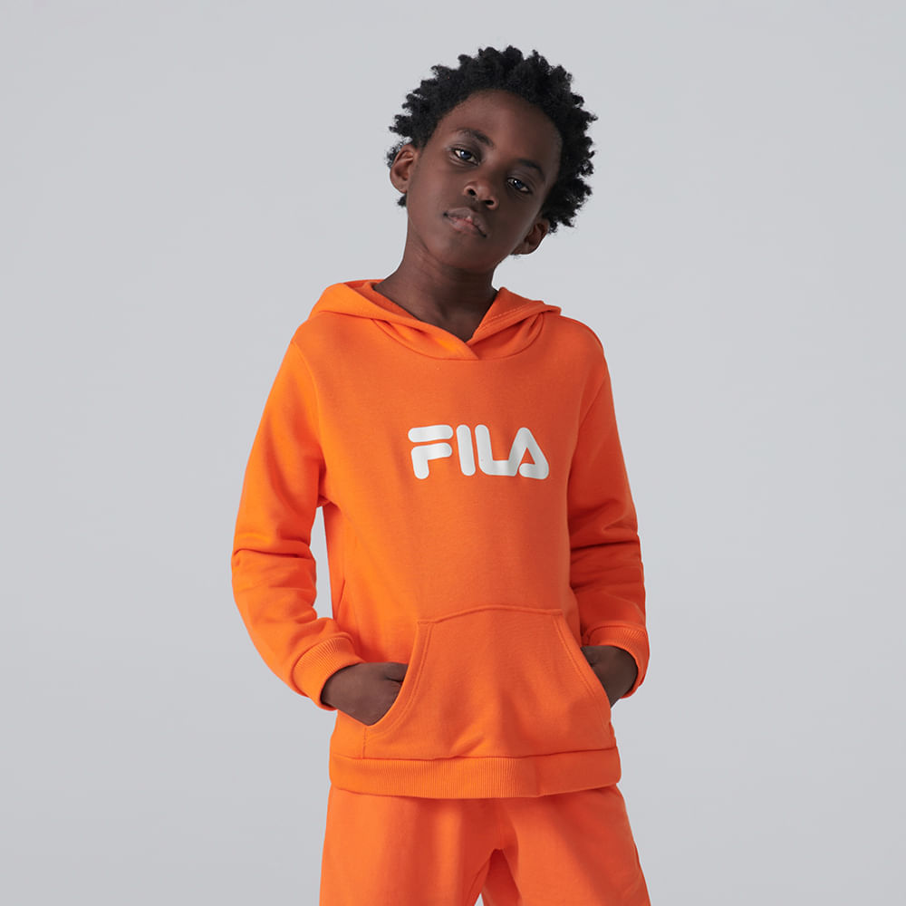 Casaco com Capuz Fila Letter Fun Infantil