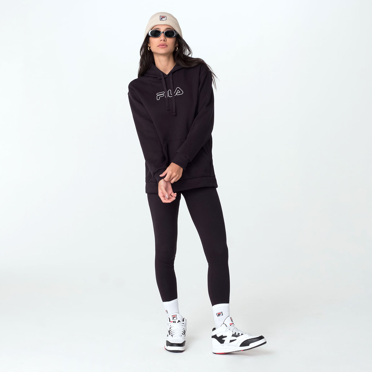 Legging Fila Letter Mid Feminina