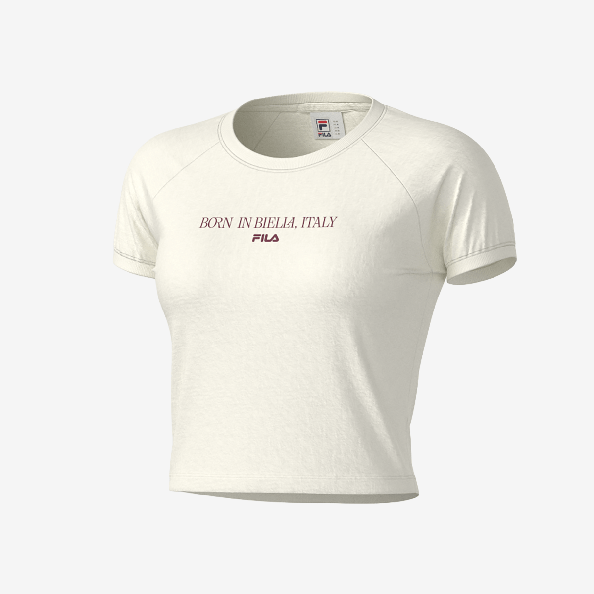 Camiseta Fila Slim Letter Feminina
