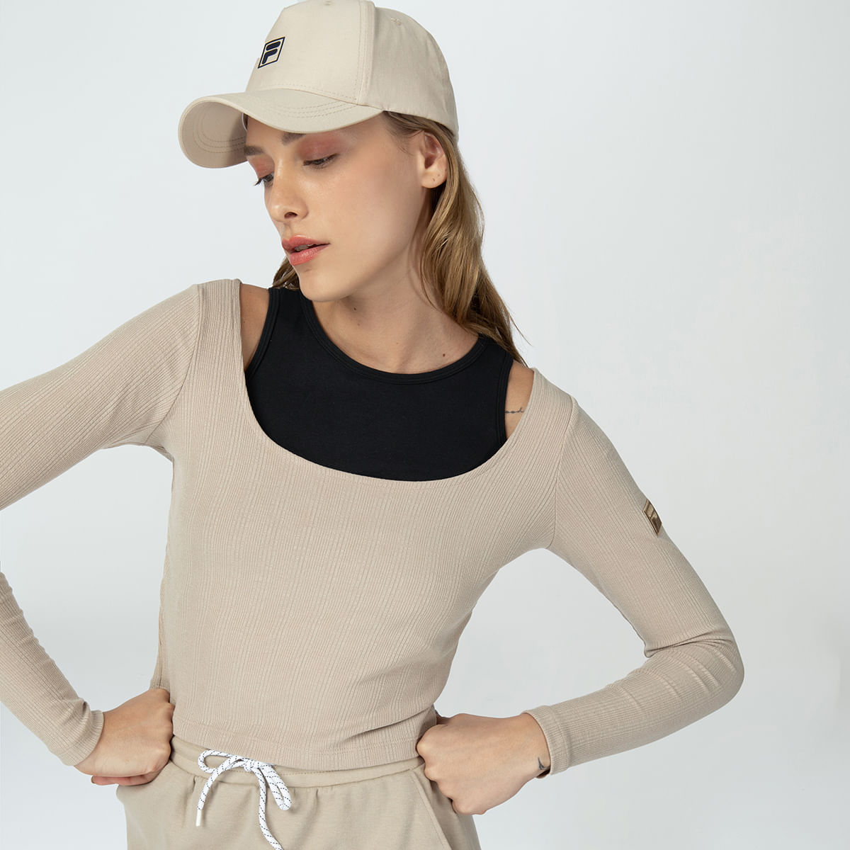Blusa Manga Longa Fila Amelie Feminina