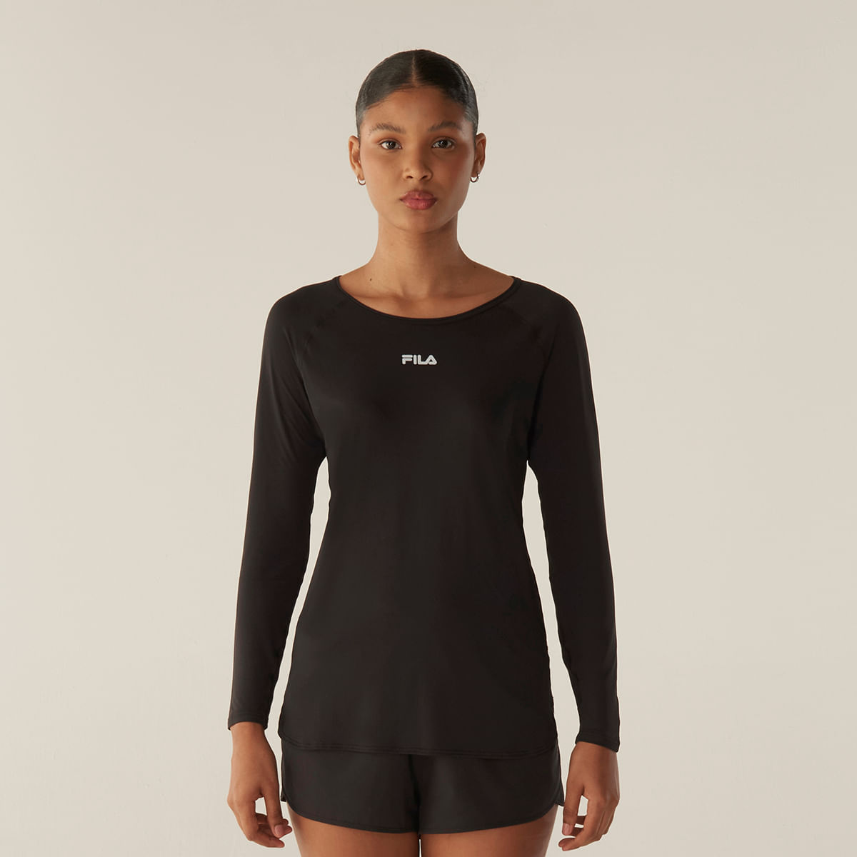 Camiseta Manga Longa Fila Bio II Feminina