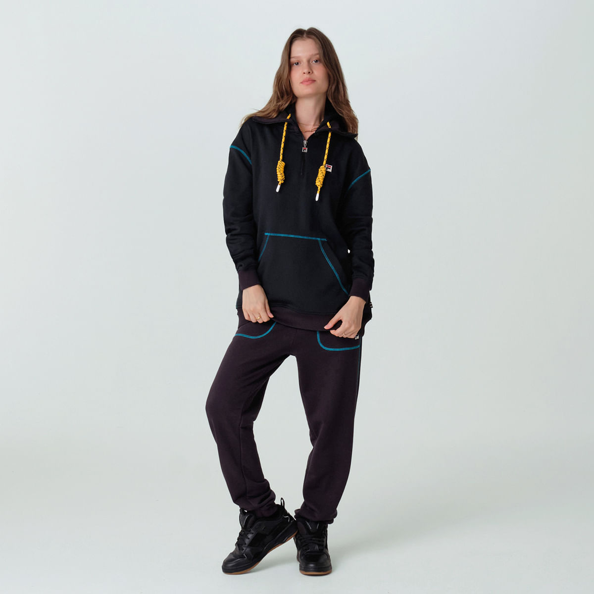 Calça Fila Contrast Stitching Unissex