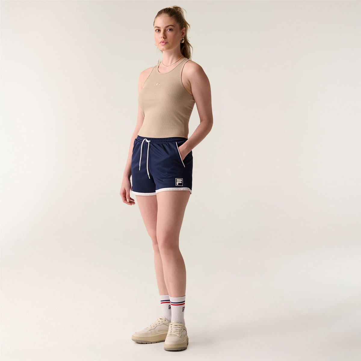 Shorts Fila College Union Classic Feminino