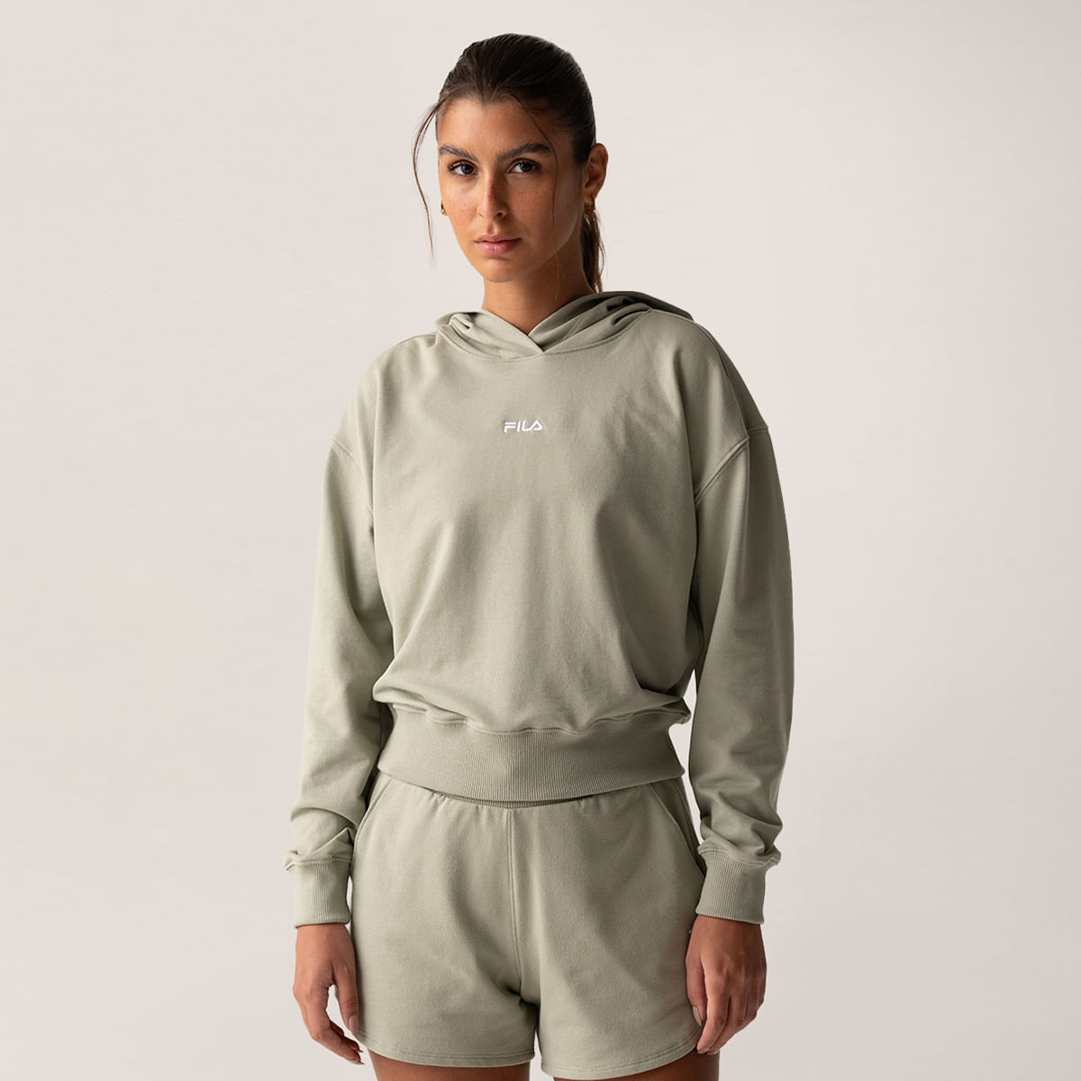 Casaco com Capuz Fila Basic Classic Light Feminino