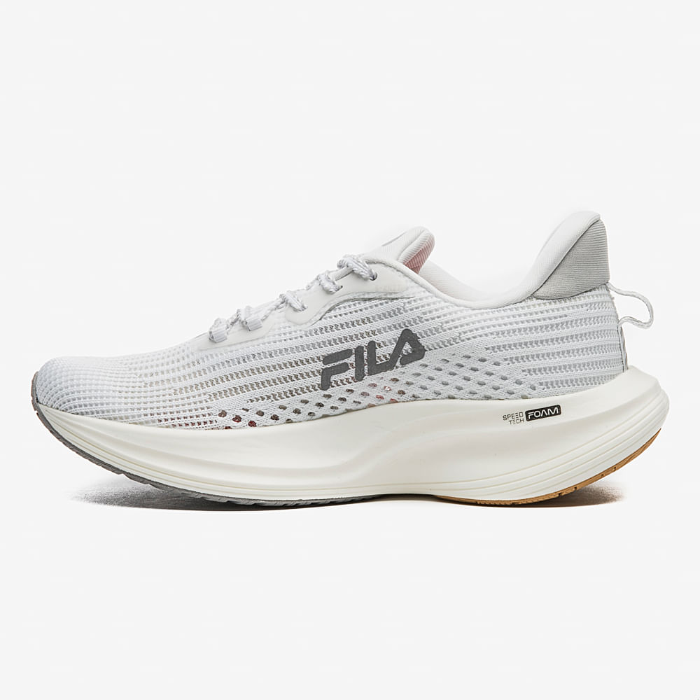 Tênis FILA Racer Speedzone Feminino Branco e Prata - fila