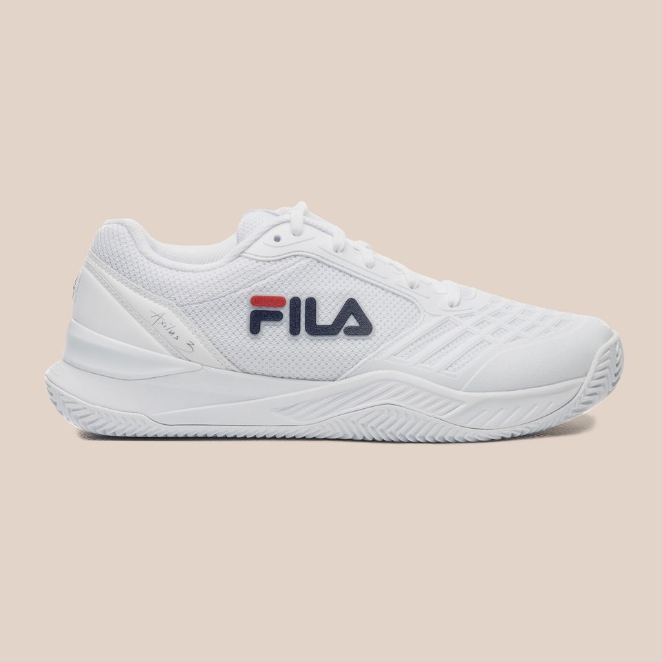 Tênis Branco Fila Axilus 3 Clay Saibro Masculino