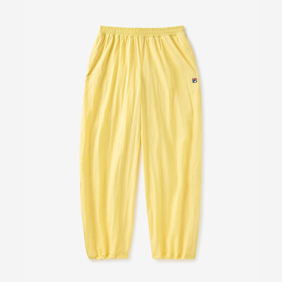 Calça Feminina Fila Hailey Crinkle Amarela
