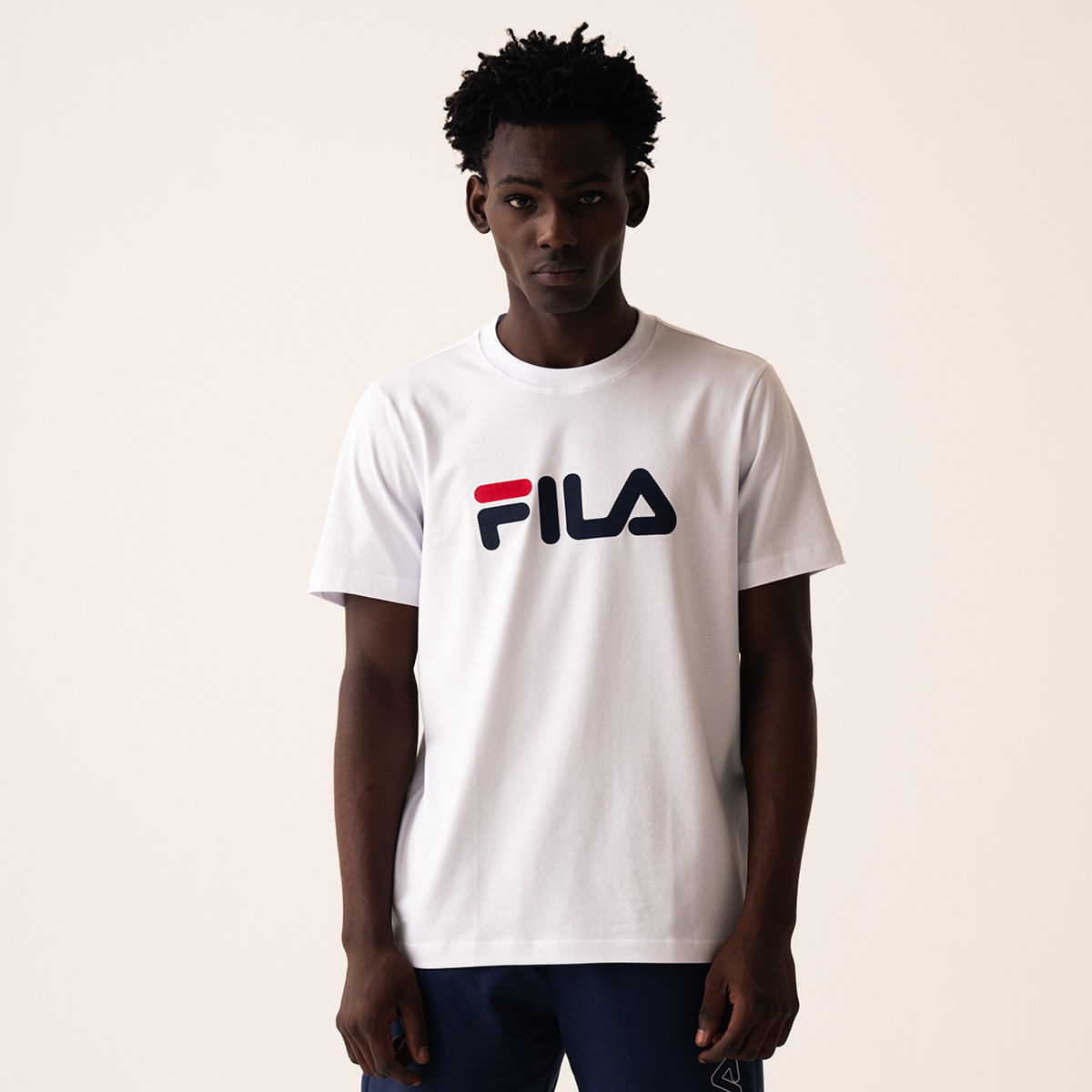 Camiseta Masculina Fila Regular Letter Premium Iv fila