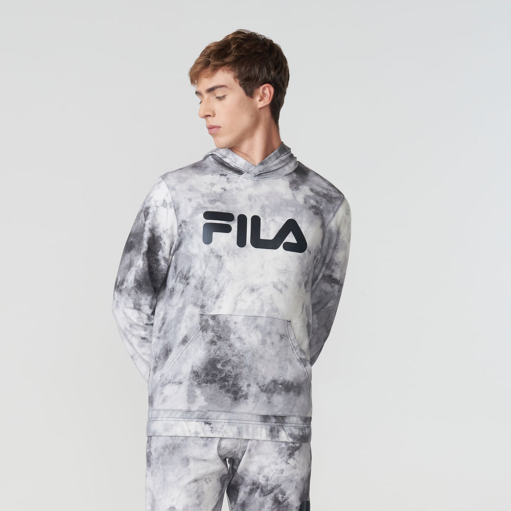 Casaco Com Capuz Fila Letter Sky Masculino