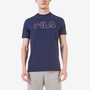 Camiseta Fila Regular Letter Outline Masculina