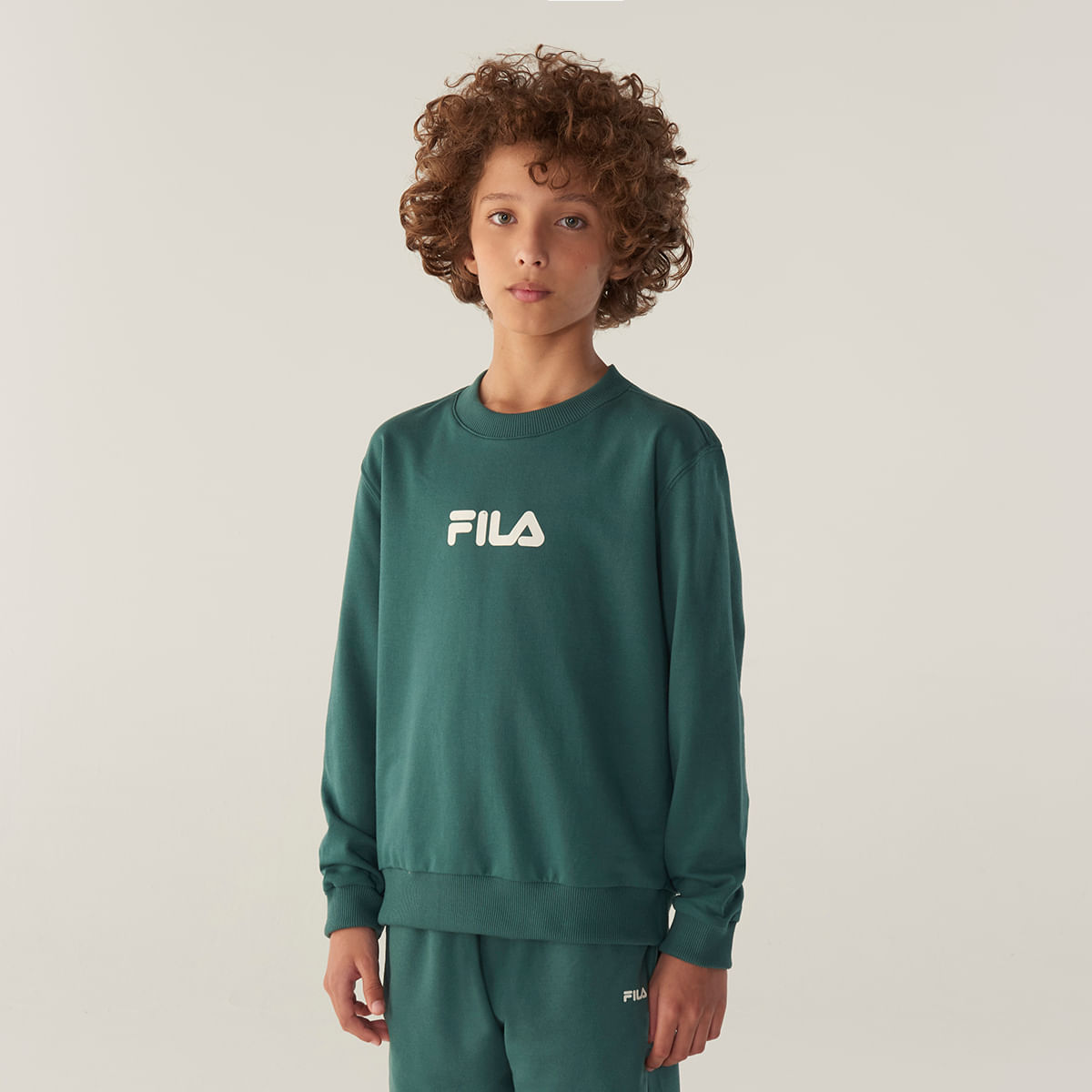 Casaco Fila Regular Letter Light Juvenil