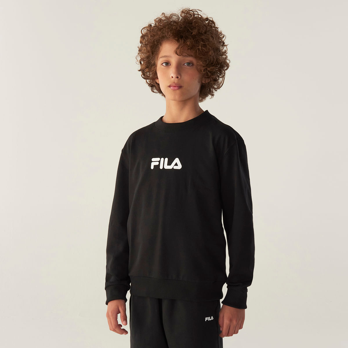 Casaco Fila Regular Letter Light Juvenil