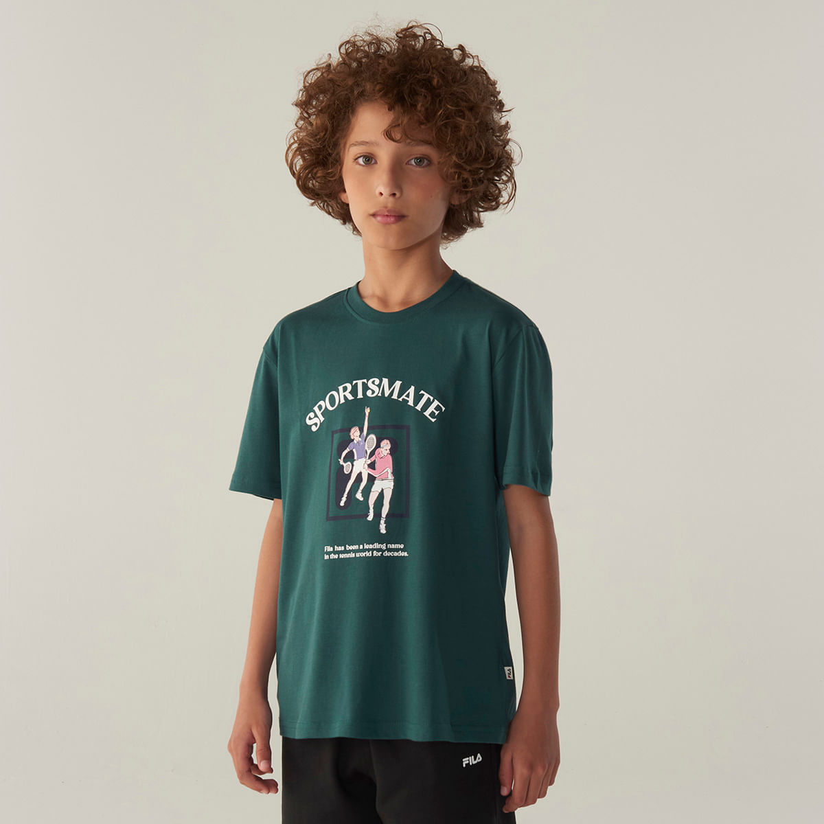 Camiseta Fila Regular Sportmate Tennis Club Juvenil