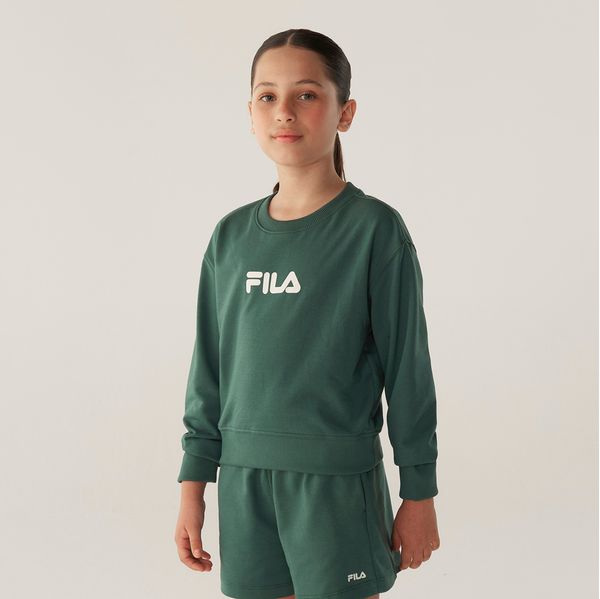Casaco Fila Regular Letter Light Juvenil 10