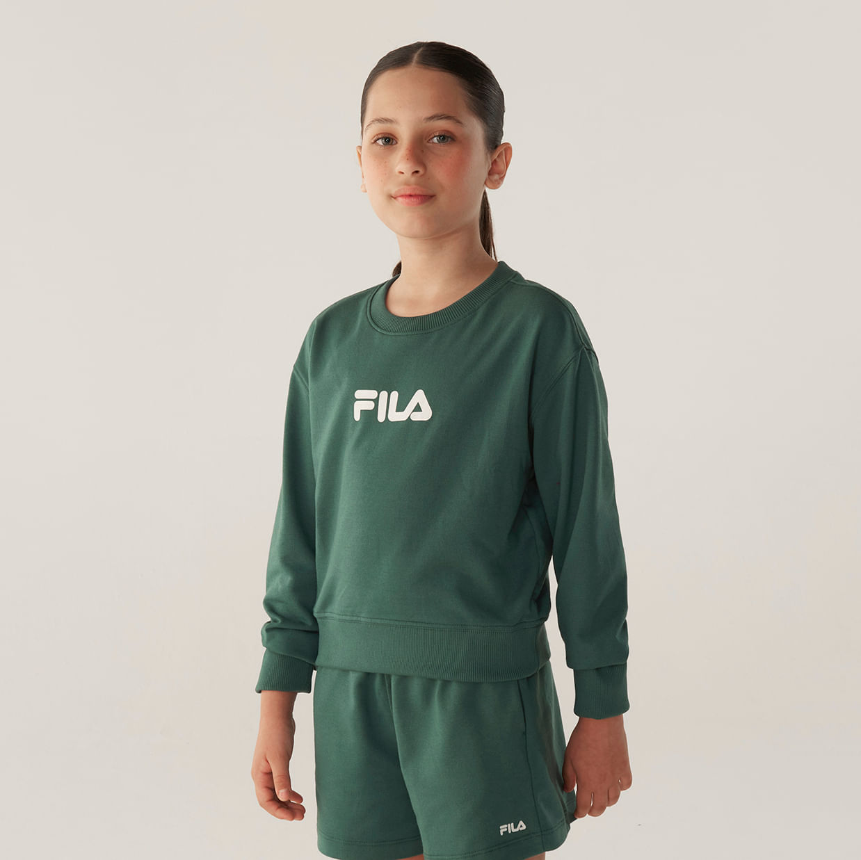 Casaco Fila Regular Letter Light Juvenil