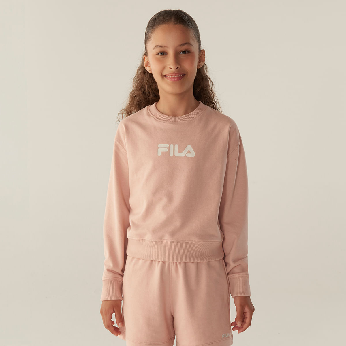 Casaco Fila Regular Letter Light Juvenil