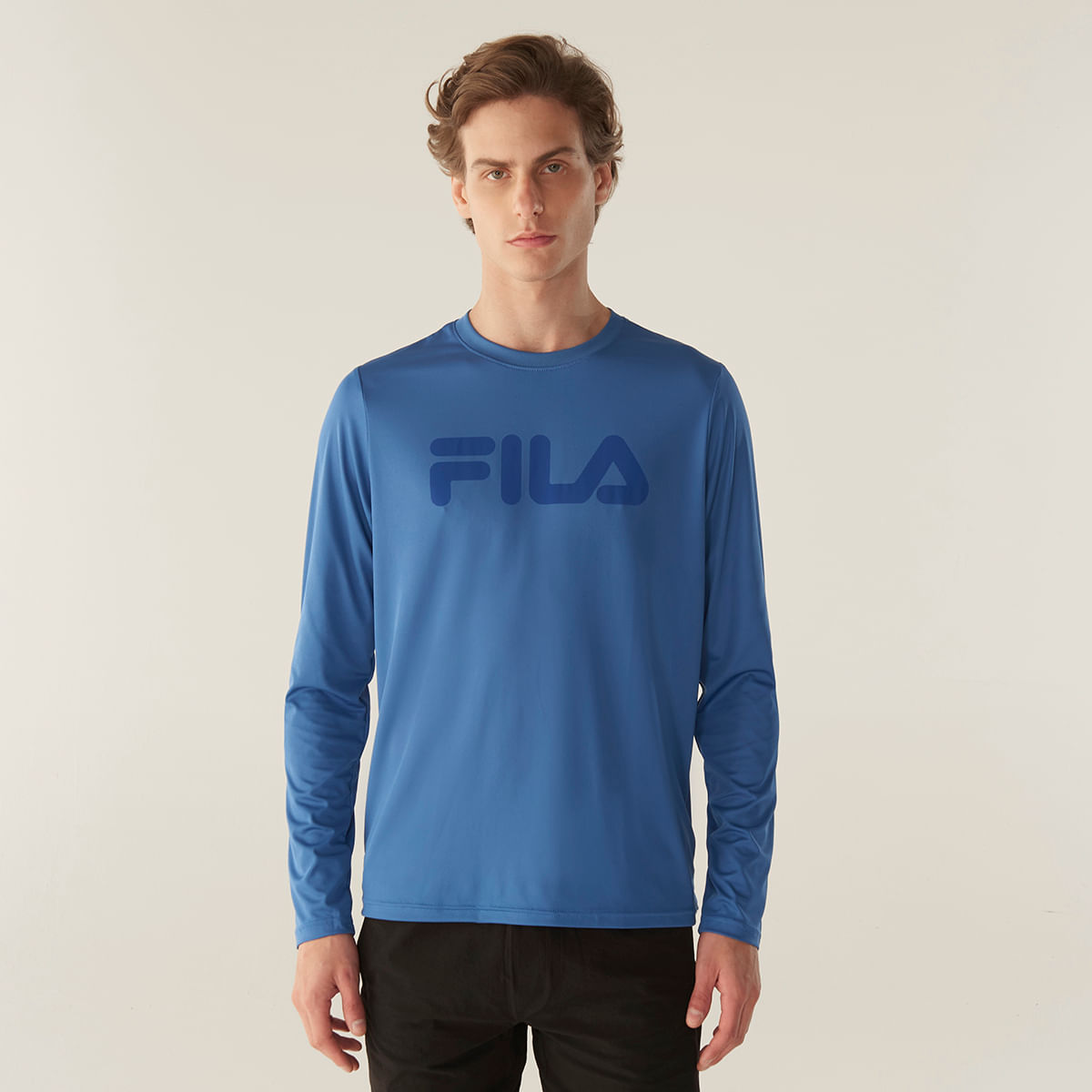 Camiseta Manga Longa Fila Basic Sports Masculina