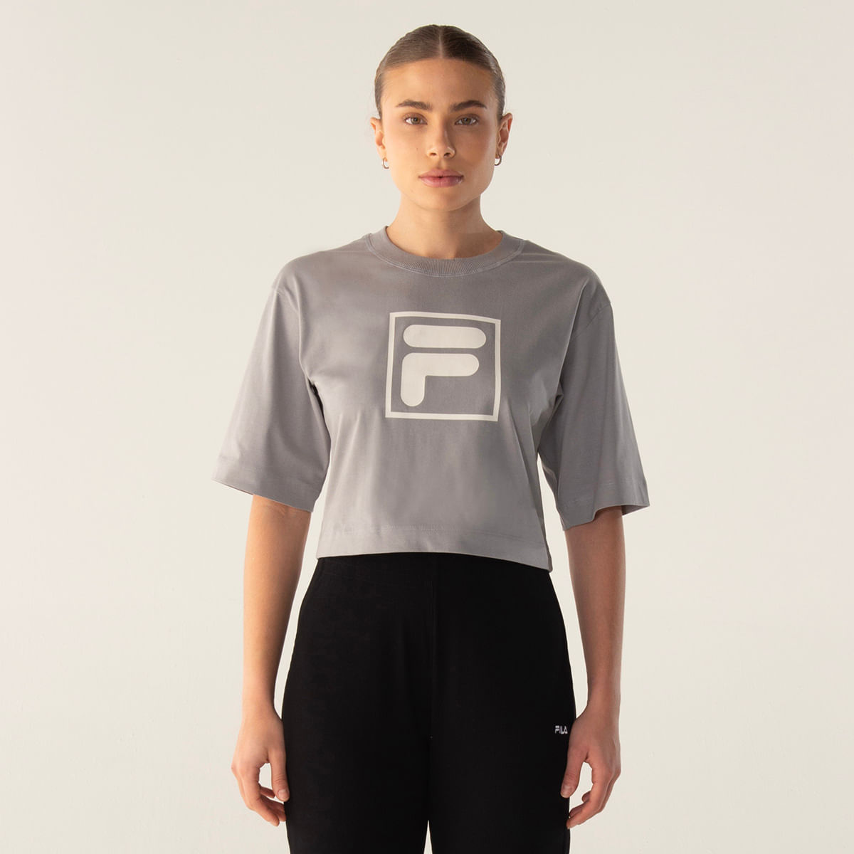 Camiseta Fila Cropped Union Classics Feminina