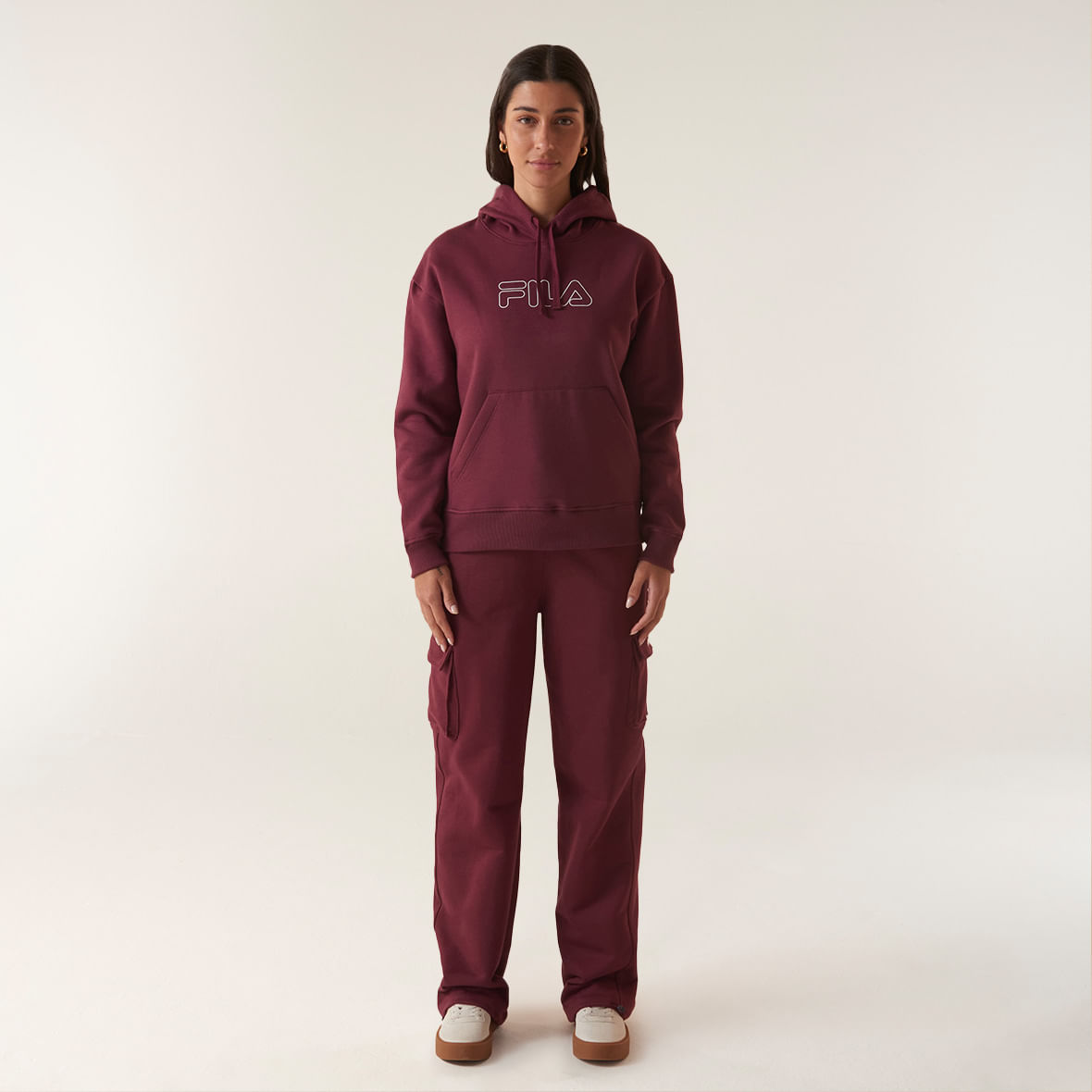 Calça Fila Comfort Cargo Letter Feminina