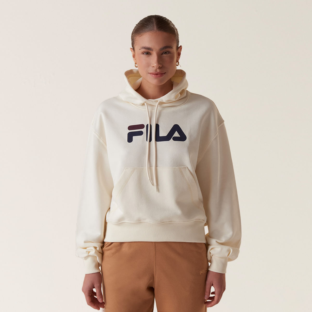 Casaco Com Capuz Fila Comfort Letter III Feminino