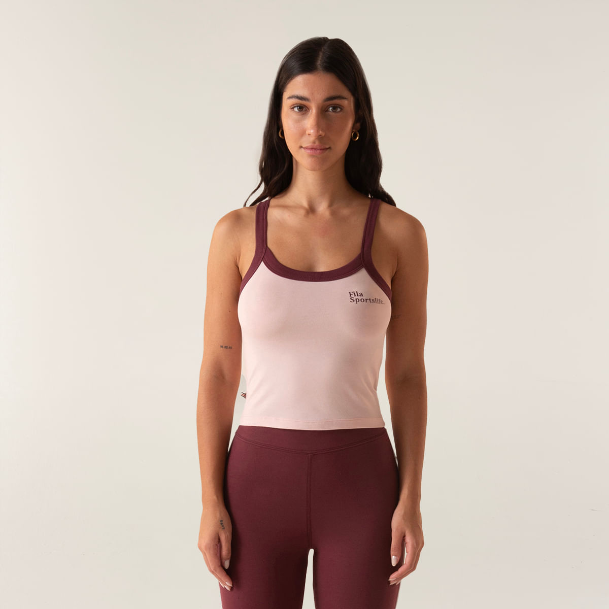 Regata Fila Ribbed Letter Retro Feminina