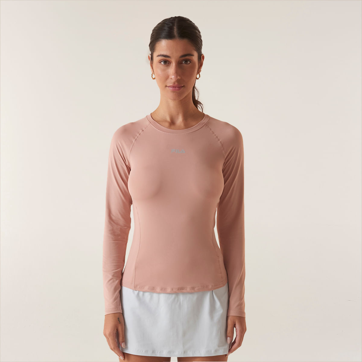 Camiseta Manga Longa Fila Performa Eco Feminina