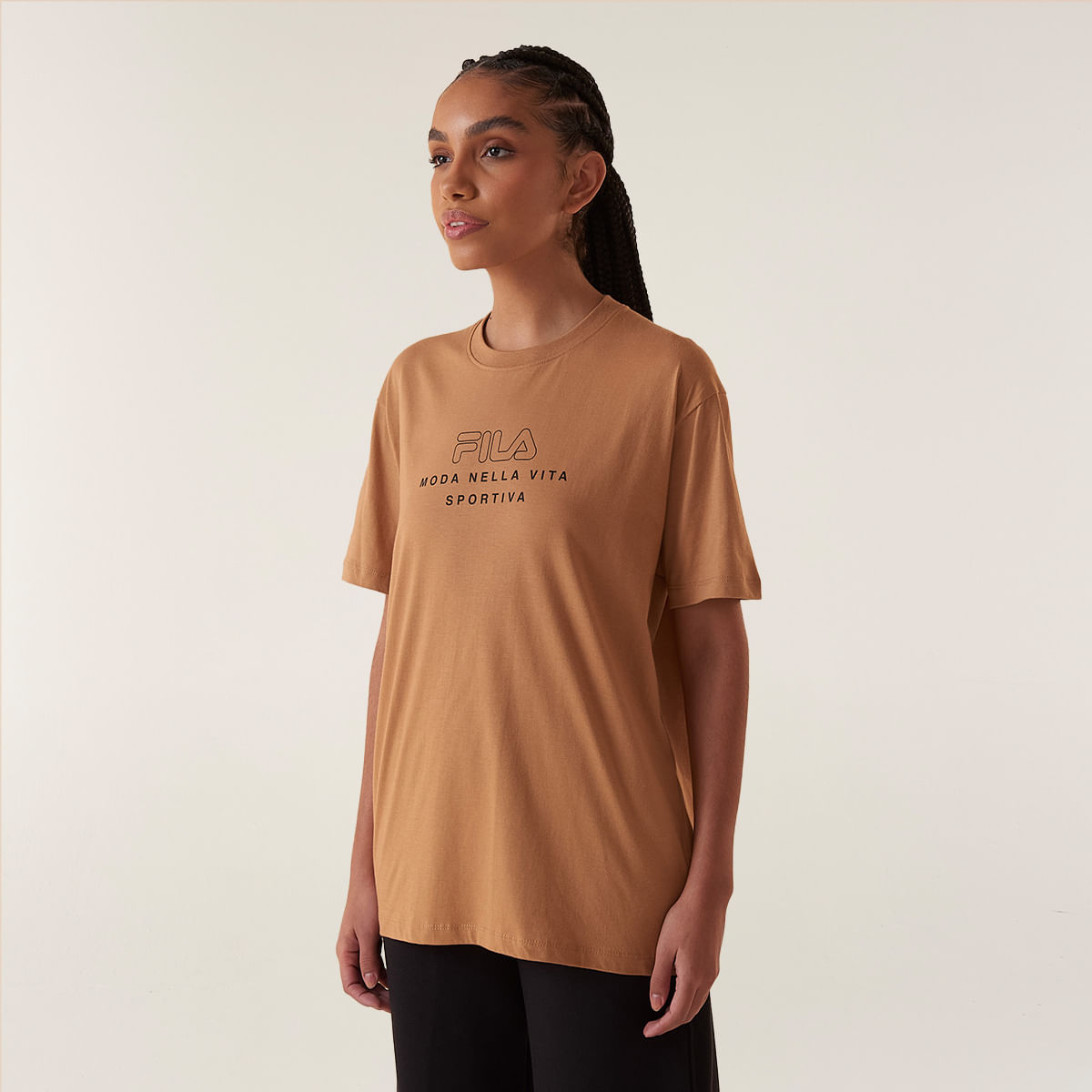 Camiseta Fila Over Vita Outline Feminina