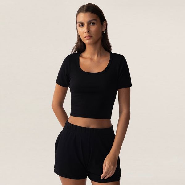 Blusa Fila Cropped Rib Feminina G