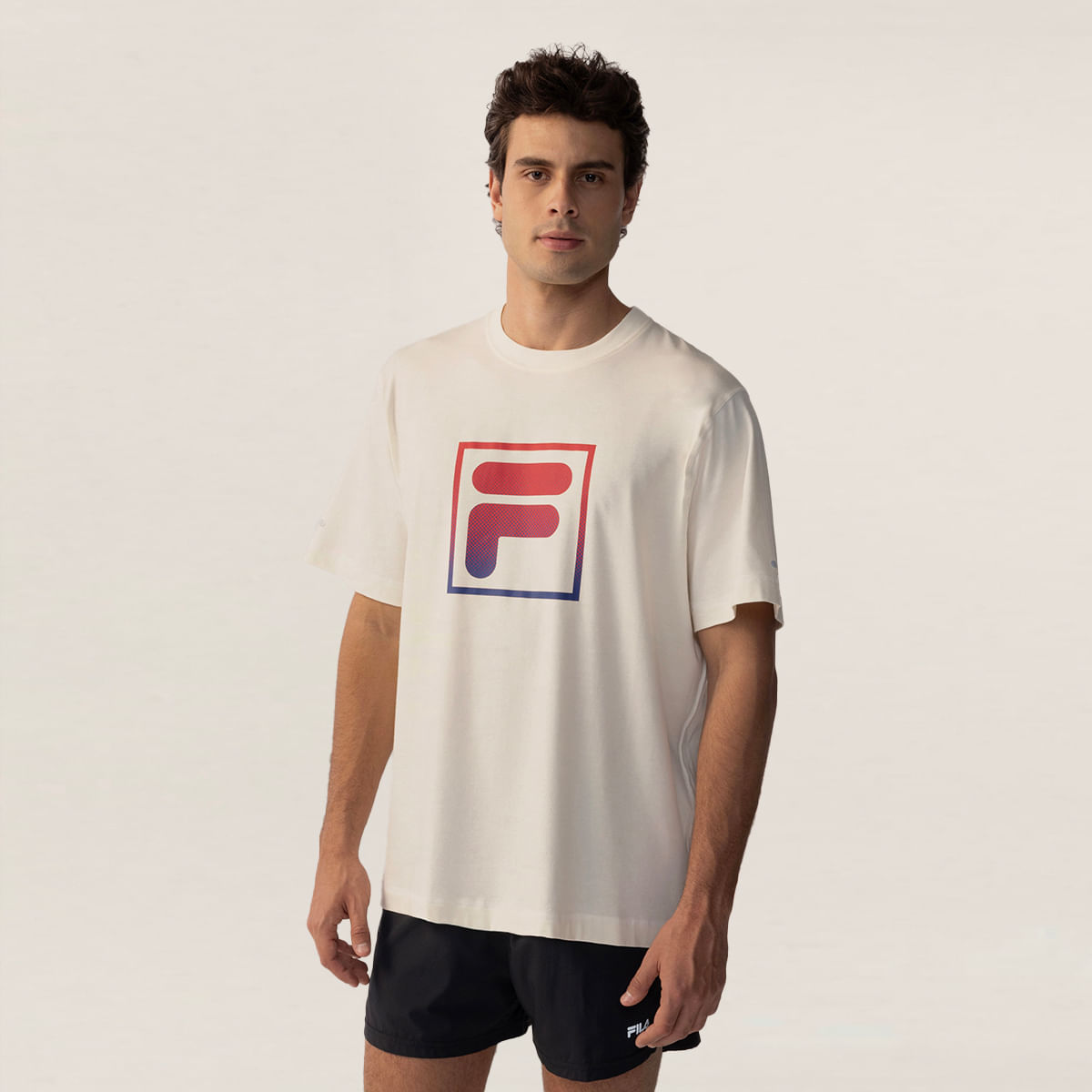 Camiseta Fila Over Cotton Union Racer Masculina