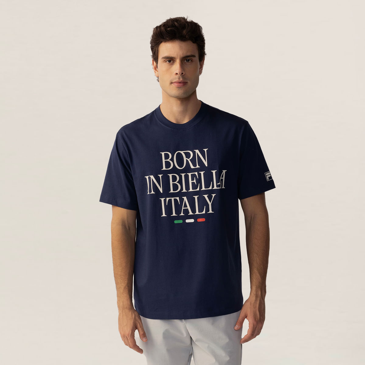 Camiseta Fila Comfort Born In Biella Letter Masculina