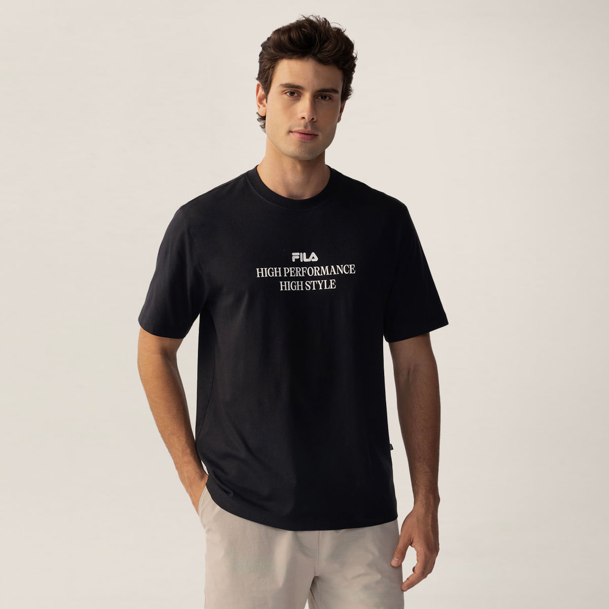 Camiseta Fila Comfort High Style Letter Masculina