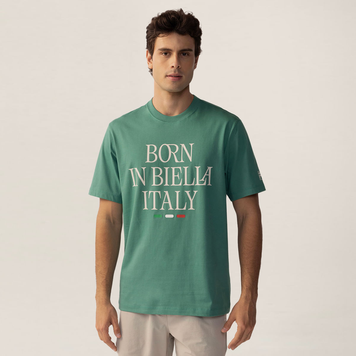 Camiseta Fila Comfort Born In Biella Letter Masculina