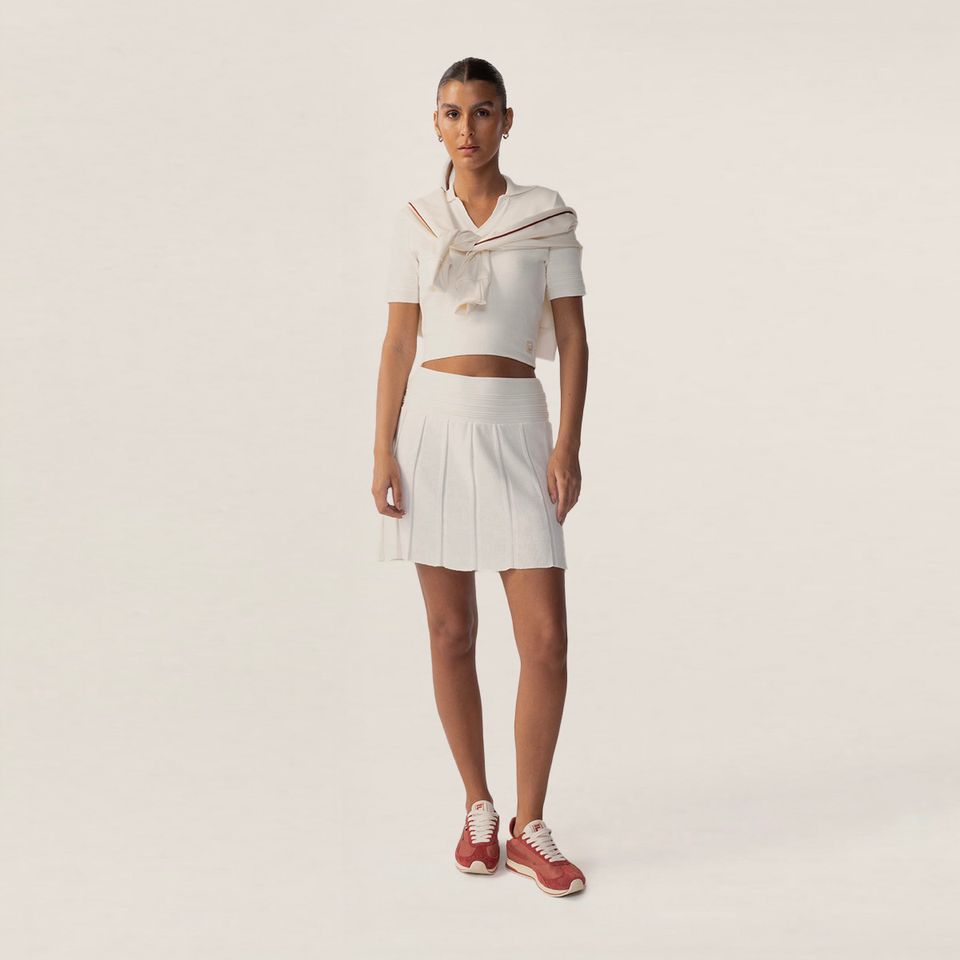 Saia Fila Pleated Gt Feminina