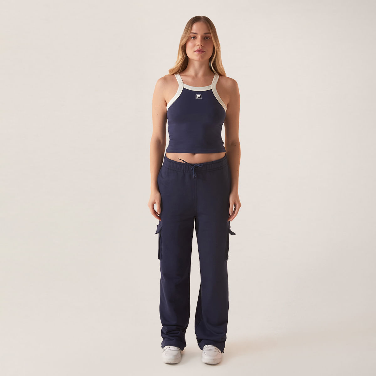 Calça Fila Comfort Cargo Letter Feminina