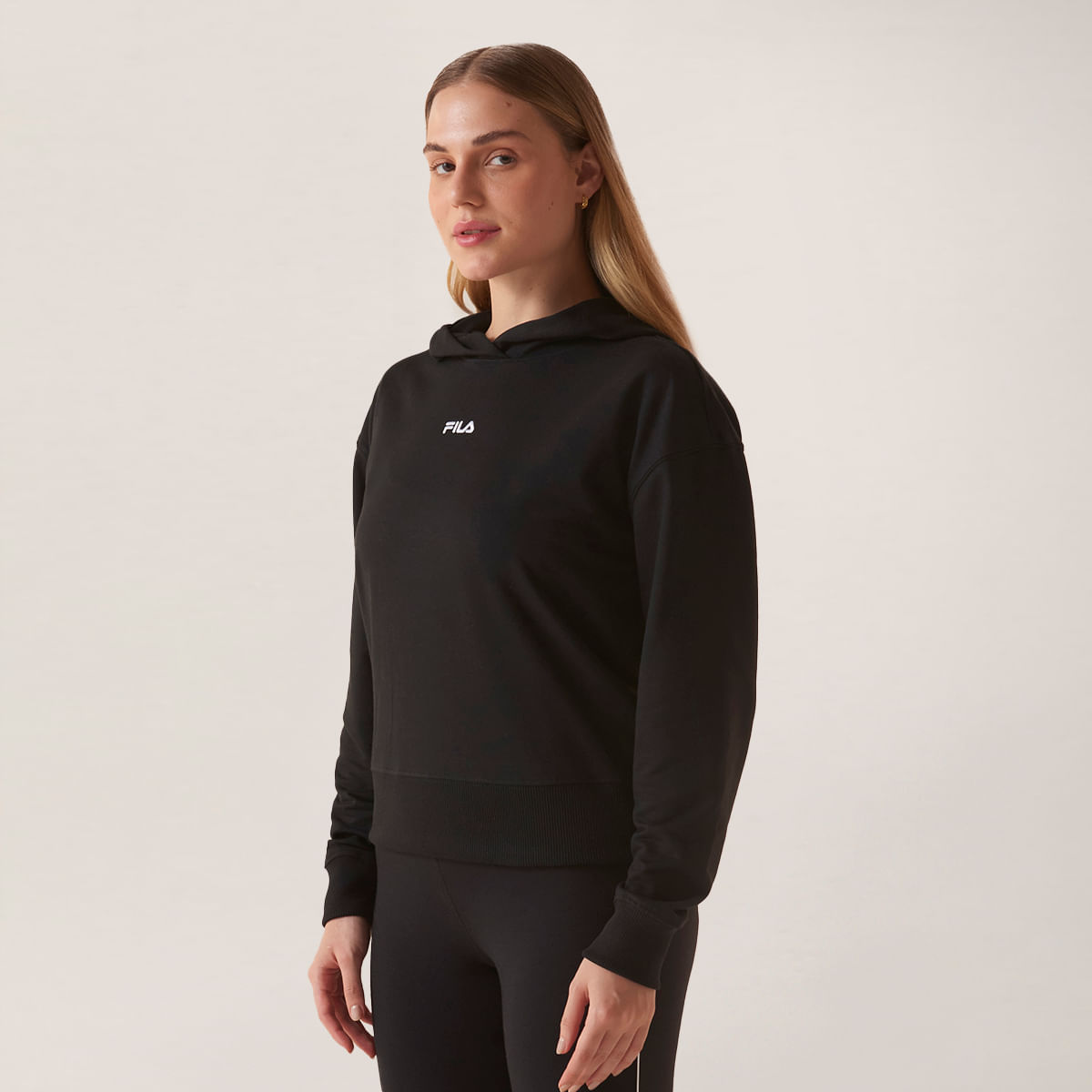 Casaco Com Capuz Fila Basic Classic Light Feminino