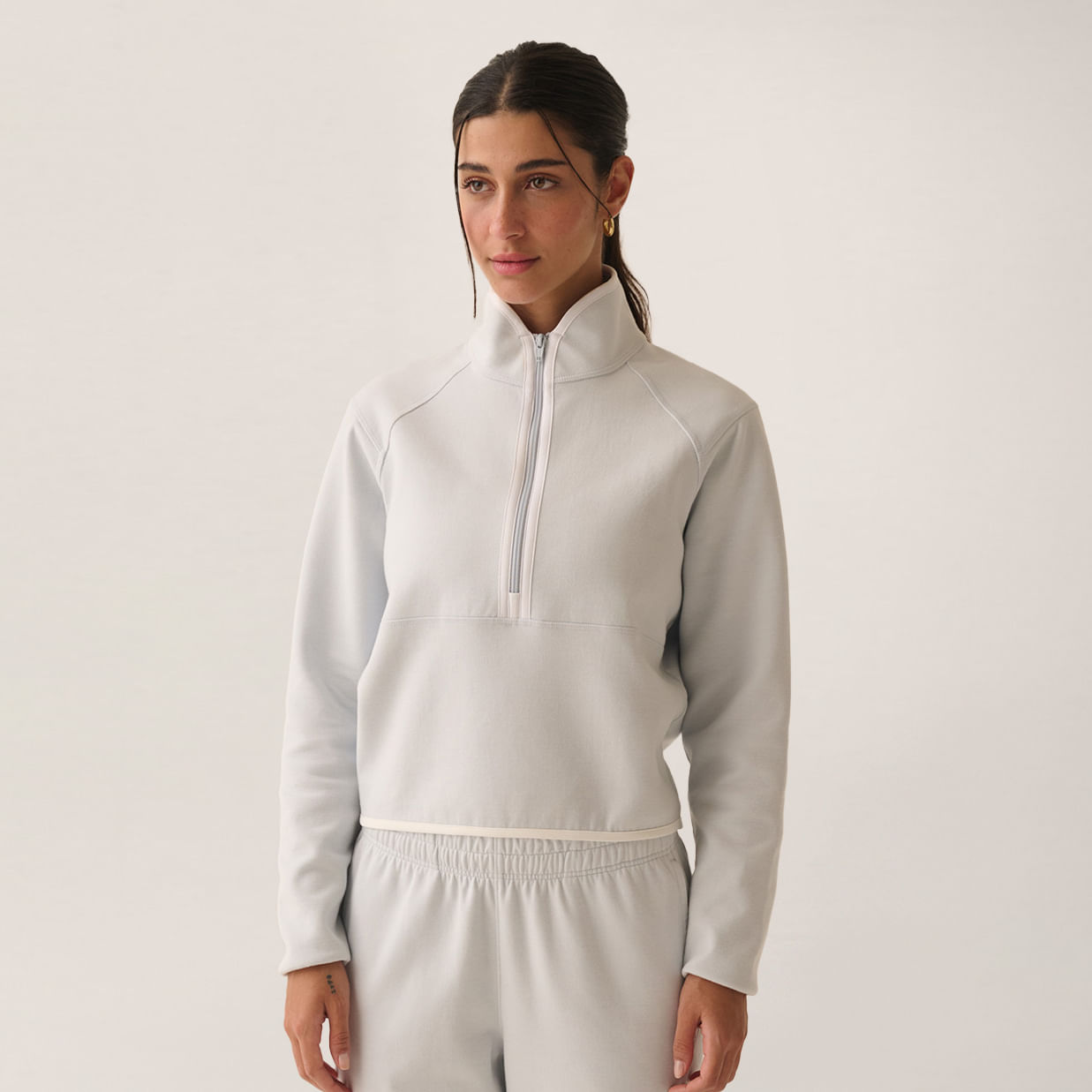 Casaco Fila Meio Zíper Cotton Blend Future Sports Feminino