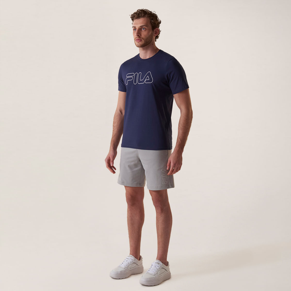 Bermuda Fila Outline Light Masculina