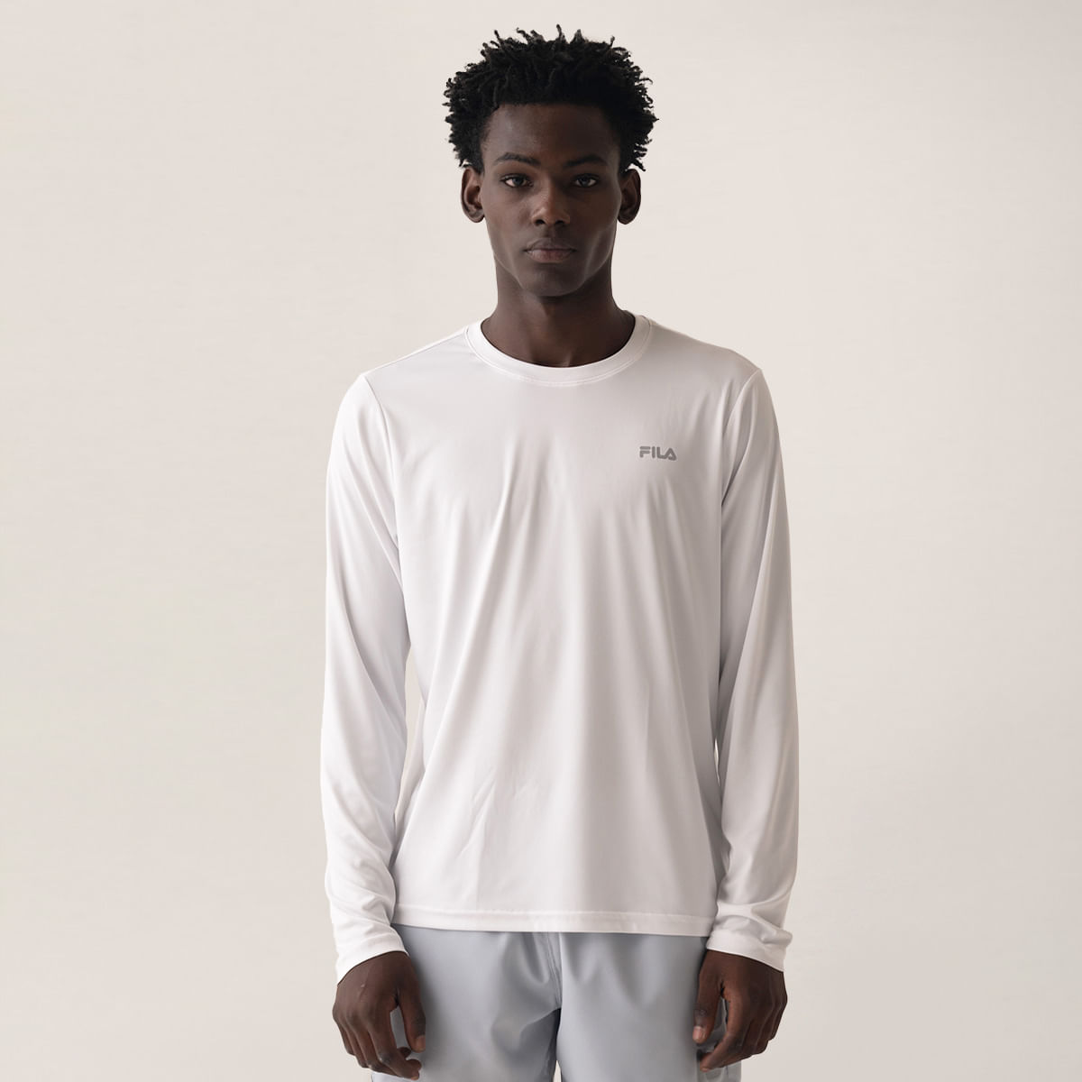 Camiseta Manga Longa Fila Basic Sports Masculina