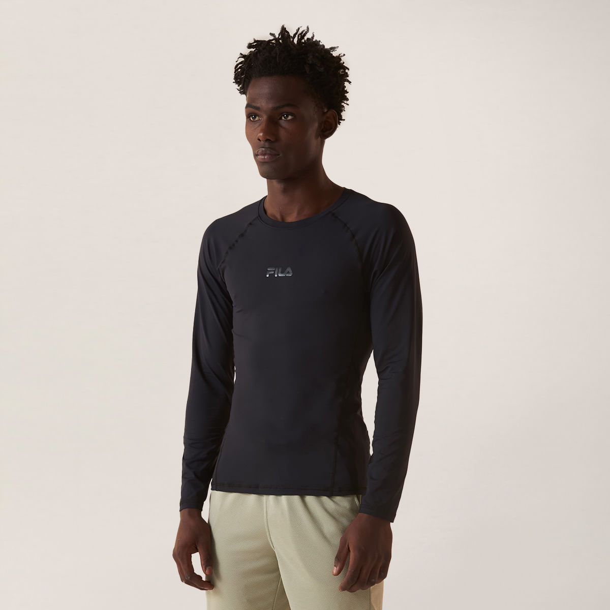 Camiseta Manga Longa Fila Performa Eco Masculina