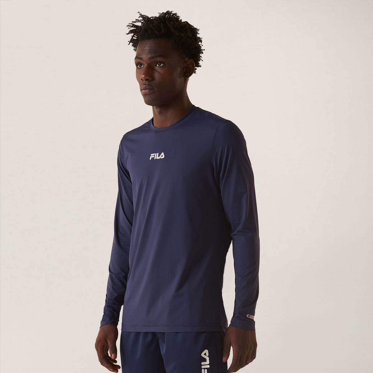 Camiseta Manga Longa Fila Sun Protect Breezy Masculina